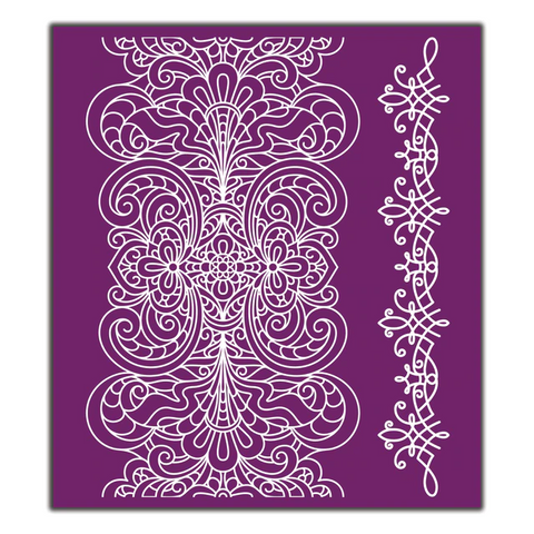 Image of Delicate Lace - Silkscreen Stencil