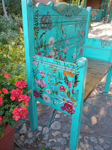 Image of You Belong with the Wildflowers Bench