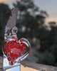 Hearts of Hand Blown Glass by Q&B Glassworks