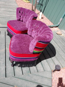 Fiesta Serape Chairs (2) by Tricked Out Ponies & L&B Upholstery