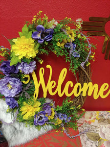 Welcome Wreath by Designs by D