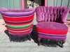 Fiesta Serape Chairs (2) by Tricked Out Ponies & L&B Upholstery