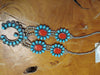 Turquoise & Coral Squash  - medium