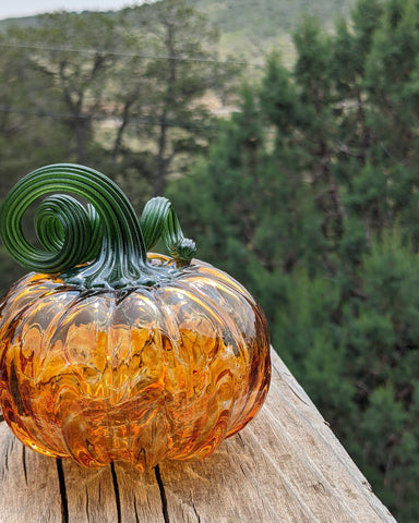 Image of Pumpkins - Glassblown by Q&B Glassworks