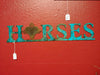 Horses Metal Sign