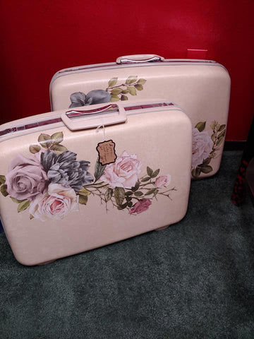 Image of Roses Suitcases by Jolie's Creations