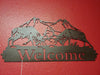 Elk Welcome Metal Sign