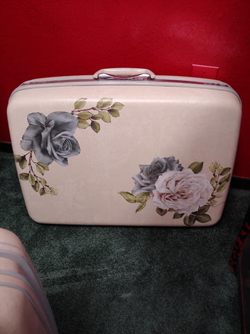 Image of Roses Suitcases by Jolie's Creations