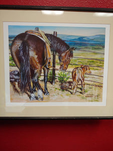 Horse and Calf by Maria Hamilton