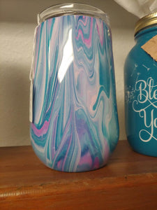 Turquoise-Pink Swirl by Custom Designs by Gigi