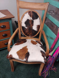 Cowhide Chair by L&B Upholstery