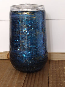 Blue/Gold Swirl