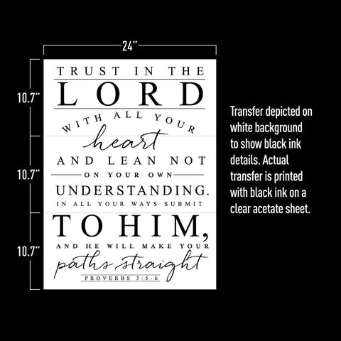 Image of Trust in the Lord - Redesign Decor Transfer