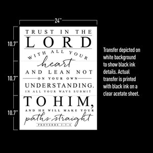 Trust in the Lord - Redesign Decor Transfer