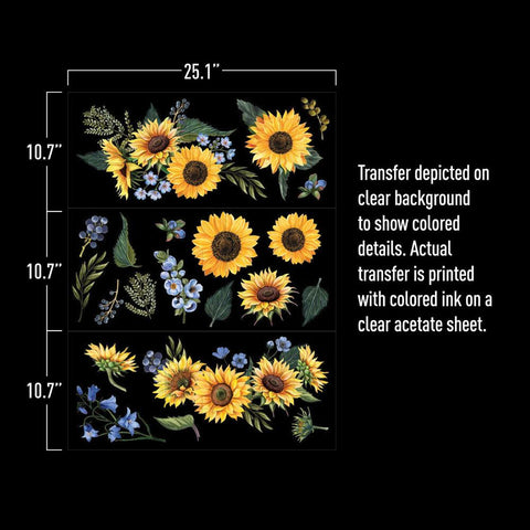 Image of Sunflower Fields - Redesign Decor Transfer