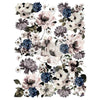 Dark Floral Re-design Decor Transfer