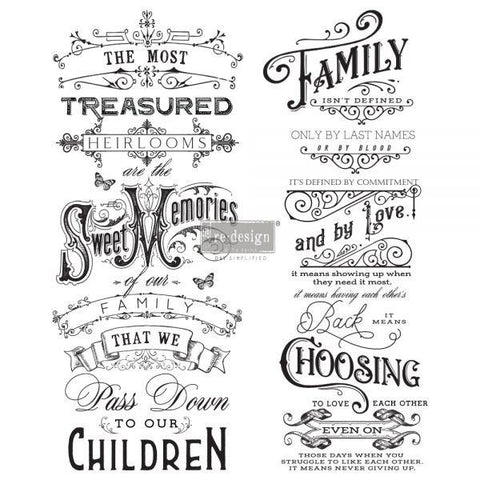 Image of Family Heirlooms - Redesign Decor Transfer