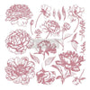 Linear Floral - Clearly Aligned Decor Stamp