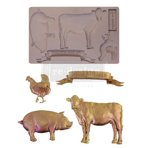 Farm Animals Redesign Decor Mould