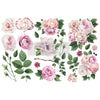 Delicate Roses Redesign Decor Transfer