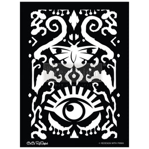 All Seeing Ikat Pattern - Cece - Redesign by prima Stencil