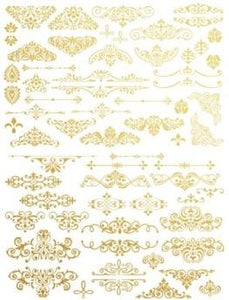 Gilded Ornate Flourishes - Redesign Decor Transfer