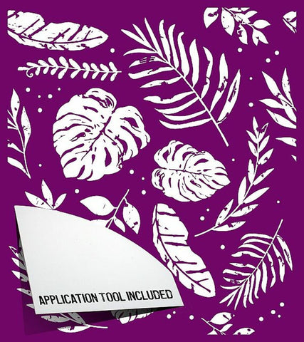 Image of Botanical Silkscreen Stencil-Belles and Whistles-Dixie Belle Paint