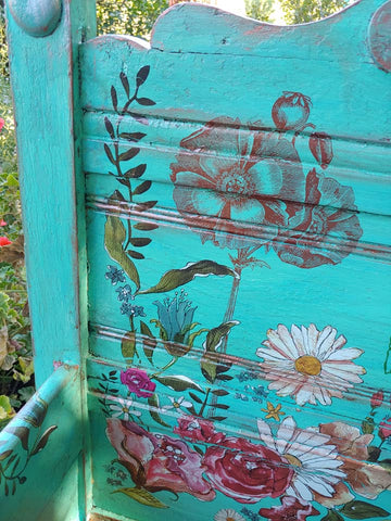 Image of You Belong with the Wildflowers Bench