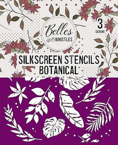 Image of Botanical Silkscreen Stencil-Belles and Whistles-Dixie Belle Paint