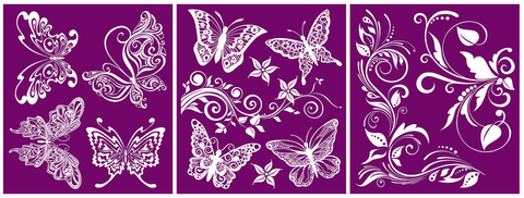 Image of Butterflies - Silkscreen Stencil