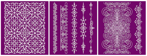 Image of Delicate Lace - Silkscreen Stencil