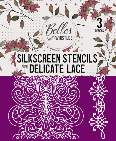 Image of Delicate Lace - Silkscreen Stencil