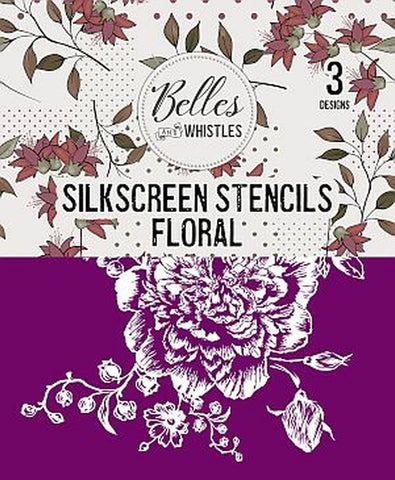 Image of Floral Silkscreen Stencil-Belles and Whistles-Dixie Belle Paint