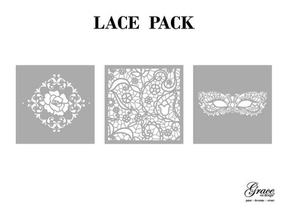 Lace Stencil Pack - Grace on Design