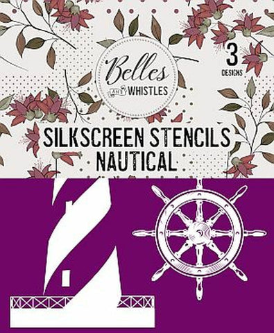 Image of Nautical Silkscreen Stencil-Belles and Whistles-Dixie Belle Paint