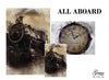 All Aboard Station Clock Decoupage Paper by Grace on design